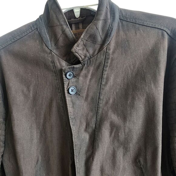 Rogue State Mens NWOT Brown Military/Utility Jacket-Cotton-Seam Details-Rugged L - Picture 5 of 15